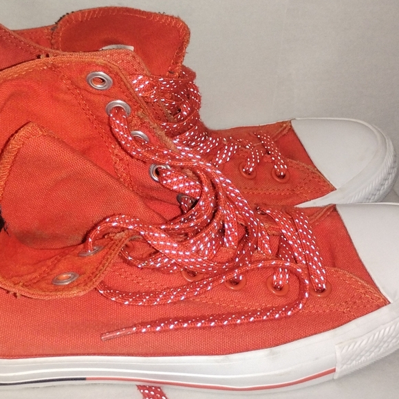 Converse All Star - Hi Top 153794F - shoe Size: 8 - Signal Red/White - - Picture 2 of 15